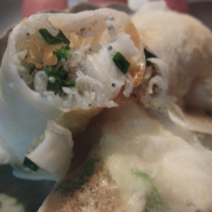 卵の白身とジャコの白々卵焼き